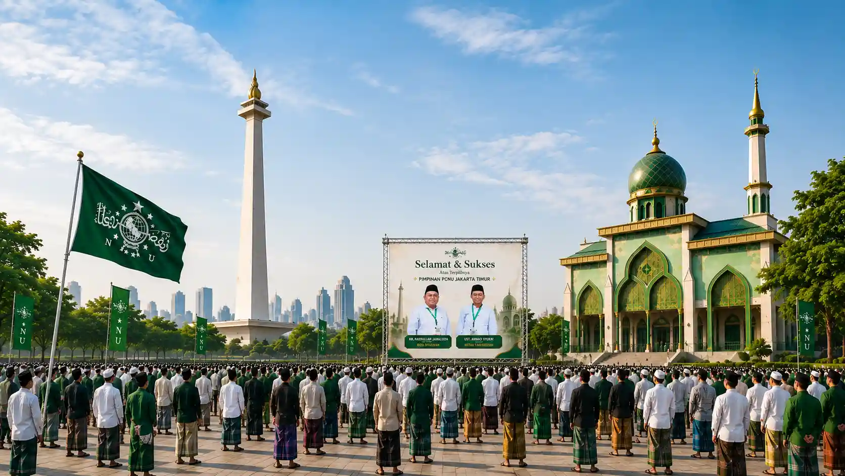 Kebersamaan pengurus dan warga PCNU Pengurus Cabang Kabupaten Padang Pariaman